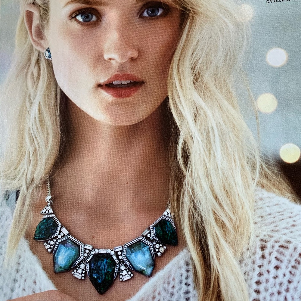 Northern lights statement necklace